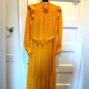 English factory gold dress
